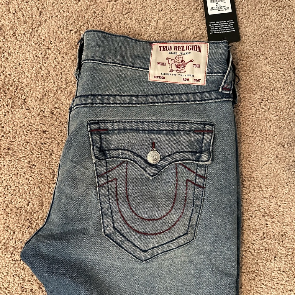 True Religion Denim with Red Accents
